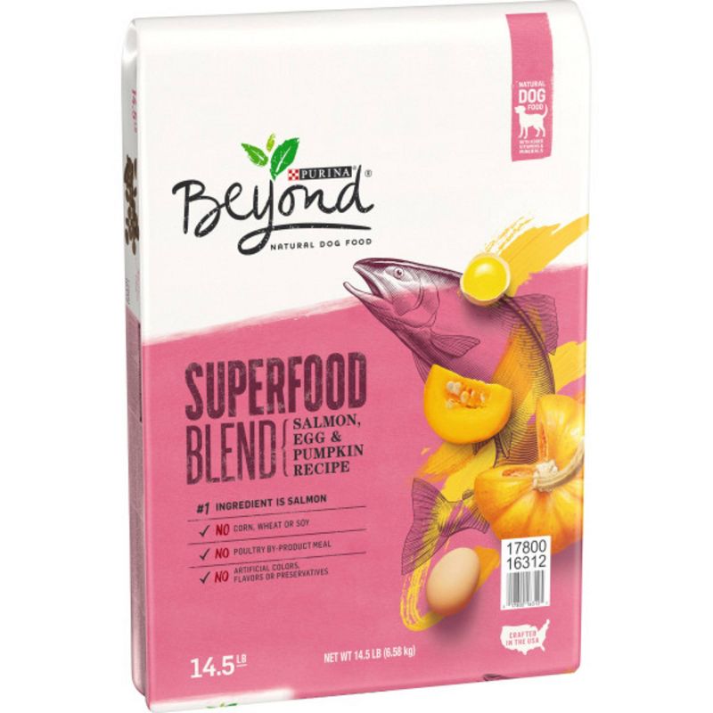 Purina Beyond Superfood Blend Salmon, Egg &#38; Pumpkin Recipe Dry Dog Food - 14.5lbs, 5 of 9