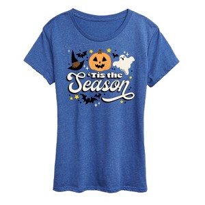 Women's - Instant Message - Tis The Season Fall Short Sleeve Graphic T-Shirt - 1 of 4