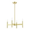 Livex Lighting Copenhagen 4 - Light Chandelier in  Satin Brass - 4 of 4