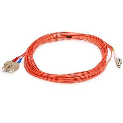 Monoprice Fiber Optic Cable - 5 Meter - Orange | LC to SC OM1, 62.5/125 Type, Multi Mode, Duplex