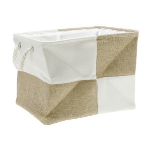 Unique Bargains Foldable Square Laundry Basket 15.75"x11.81"x11.81" 1 Pc - 1 of 4