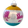 Christopher Radko 3.25 In Santa Sleigh Reindeer Ornament Shiny Brite Vintage Inspired Tree Ornaments - 2 of 3