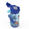Zak Designs 16 fl oz Plastic Beacon Paw Patrol Straw Water Bottle with Fun Popper: Kids & Toddler Portable Drinkware - 4 of 4