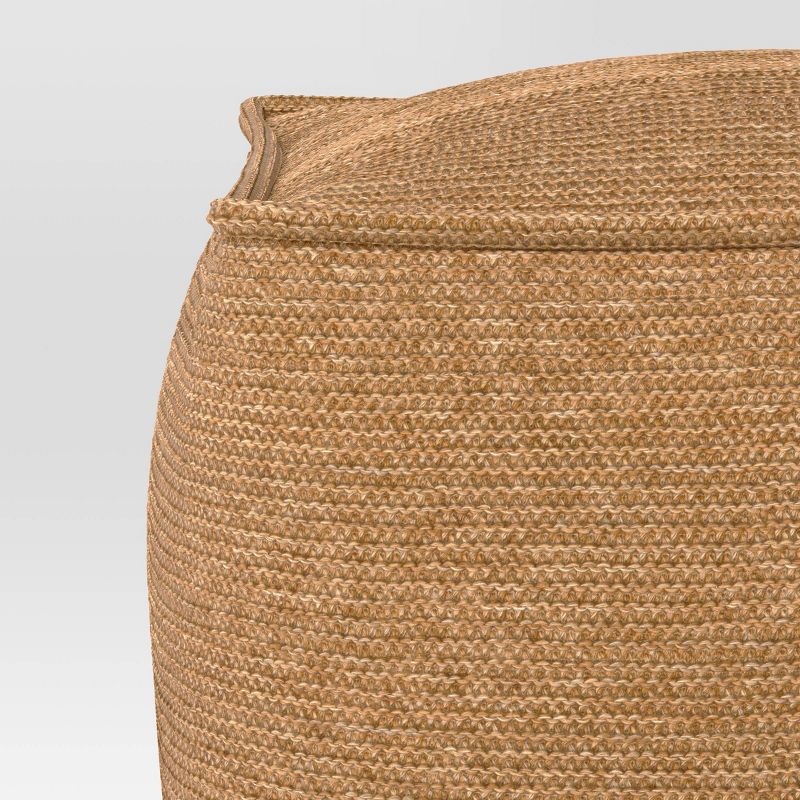 20"x15" Outdoor Patio Pouf Knit Olefin - Threshold™ , 5 of 6