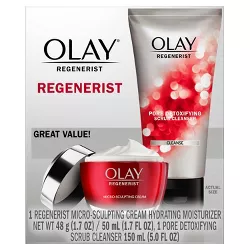 Olay Regenerist Face Wash and Moisturizer - Duo Pack - 5.0 fl oz/1.7oz