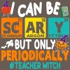 Women's Design By Humans I Can Be Scary But Only Periodically Science Halloween Gifts By lenxeemyeu Racerback Tank Top - 2 of 3