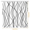 YEERSWAG Chic 71" x 71" Waterproof Fabric Shower Curtain with Hooks - 4 of 4