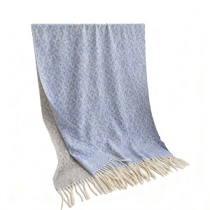 Anna-Kaci Women's Reversible Cashmere-Feel Scarf with Fringe Tassel Trim 78.5×26 Inches - 1 of 4