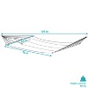 Sunnydaze 2-Person Quilted Printed Fabric Spreader Bar Hammock/Pillow with S Hooks and Hanging Chains - 450 lb Weight Capacity - 3 of 4