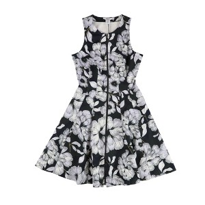 bar III Womens Full Zip Fit & Flare Dress - 1 of 2