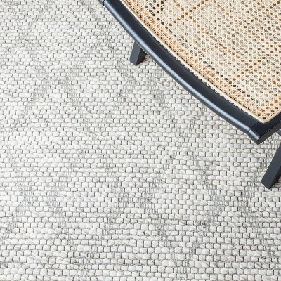 Marbella Beige Flat Woven Wool Synthetic 3' x 5' Rug