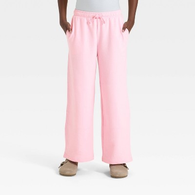 Girls' French Terry Wide Leg Pants - Cat & Jack™