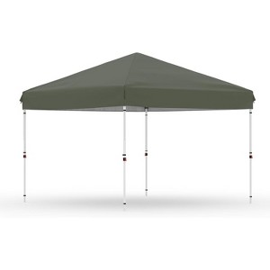 10x10 Ft Pop Up Canopy, 10'x10' Folding Canopy with 3 Highters Adjustable, Outdoor Event Shelter UPF 50+ Gazebo Portable Tents for Beach Wedding EZ - 1 of 4