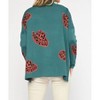 Women's Alexandra Cow Hat Mock Neck Long Sleeve Sweater Top - entro - 4 of 4