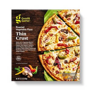 Thin Crust Roasted Vegetable Frozen Pizza - 15.15oz - Good & Gather™ - 1 of 3