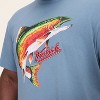Adult Rainbow Trout Graphic Print Short Sleeve Crewneck T-Shirt - Woolrich x Target Blue - 4 of 4