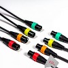 Strukture XLR Microphone Cable Male to Female 6 Ft Mic Cable with Zoom XLR-6c Color ID Rings for Cables - 6 Units - 3 of 4