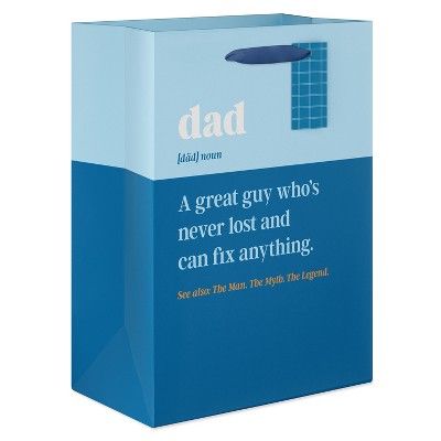 Father's Day Large Gift Bag for Dad Definition