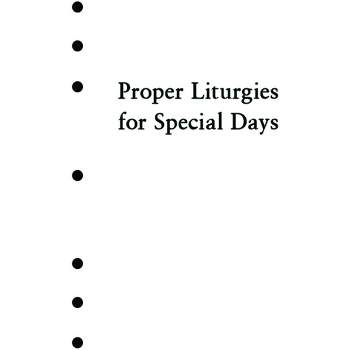 Holy Eucharist Proper Liturgies for Special Days Inserts - by  Church Publishing (Loose-Leaf)