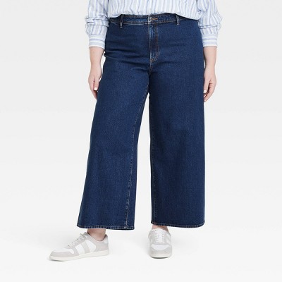 Women's High-Rise Sailor Wide Leg Ankle Jeans - Universal Thread™