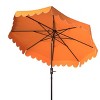 Venice Single Scallop 9Ft Crank Push Button Tilt Umbrella - PAT8010 - Safavieh - 4 of 4