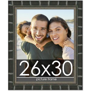 PosterPalooza | 26x30 Modern Bamboo Picture Frame, UV Acrylic, 5 Finishes - 1 of 4