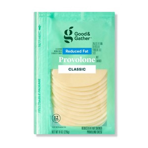 Reduced Fat Provolone Deli Sliced Cheese - 8oz/12 slices - Good & Gather™ - 1 of 3
