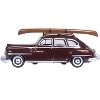1946 DeSoto Suburban with Roof Rack and Canoe Royal Maroon 1/87 (HO) Scale Diecast Model Car by Oxford Diecast - 3 of 4