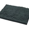 Home Mart Goods Large 2 Piece Set Charcoal Grey Soft Cozy Plush Chenille Bath Mat Bathroom Rug - 2 of 4