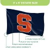 NCAA Syracuse University Flag with Grommets, 3'x5' Syracuse Orange Outdoor College Flags & Banners for Garden Patio Indoor Wall Décor - 3 of 4