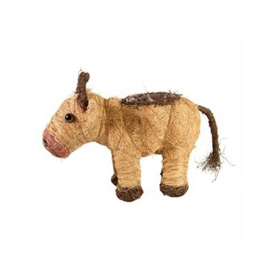 Gardener's Select Indoor/Outdoor Straw Cow Planter Pot, Beige