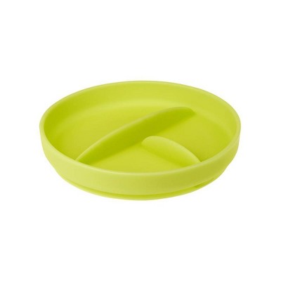 Matyz Baby Feeding Suction Warm Plate with Draining and Drying Design -  Stay Put Divided Plate for Kids - Including 1 Toddler Plate and 2 Spoons 