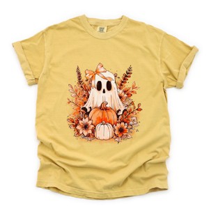 Simply Sage Market Girl Ghost Floral Garment Dyed Tee - 1 of 4