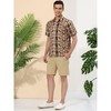 Lars Amadeus Men's Animal Print Short Sleeves Button Down Casual Summer Printed Shirts - 4 of 4