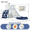 Infant Indoor Slide Set Independent Spaceship Set With Slide, Children'S Slide Toys, Suitable For Family Kindergarten Babies - 4 of 4