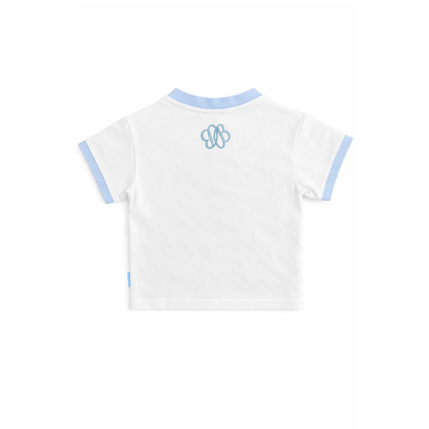 Футболка Bits & Bows Blue Seersucker Pocket Crewneck T-Shirt, White 5/6 для мальчиков, цвет: Синий — фото 3