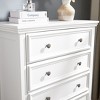 NicBex Farmhouse Bedroom Dresser,White/Black Dressers Made of Sturdy Wood ,Chest of Drawers for Living Room,Dining Room,Hallway,Office - 3 of 4