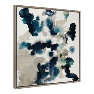 Kate and Laurel Sylvie Gilded Watercolor Framed Canvas by Amy Lighthall - 1 of 4