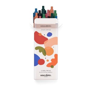 Anecdote Gel Pens - 12 Black Ink Retractable - 1 of 4