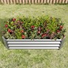 Outdoor Metal Raised Garden Bed, Deep Root Planter Box for Vegetables, Flowers, Herbs, and Succulents - 3 of 4