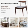 KWPZQEB Wooden Dining Chairs Set of 2, Modern Fabric Upholstered Chairs with Ergonomic Backrest, Farmhouse Dining Chairs for Dining Room, Living Room - 3 of 4