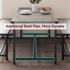 Kitchen Table with Benches, Rectangular Dining Room Table Set for 4, 3 Piece Set for Small Space - 2 of 4