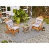 ARTPLAN Patio Chair Cushion,Tufted Adirondack Outdoor Chair Cushion,Wicker High Back Outdoor Seat Cushion,Set of 4,21"X21"X4" (4 Pack) - 2 of 4