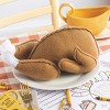 Transpac Plush Turkey Decor - Soft White Polyester Animal Figurine for Fall Harvest Tabletop Decoration and Gifts - 4 of 4