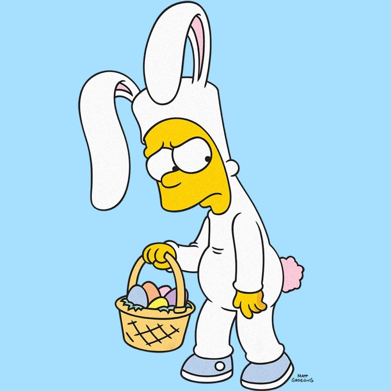 Men's The Simpsons Easter Bunny Bart T-Shirt, 2 of 5