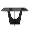 NicBex Compact 4/6 Seater Italian Dining Table with Painted Glass Top and Wooden Base for Kitchen, Dining Room - 3 of 4