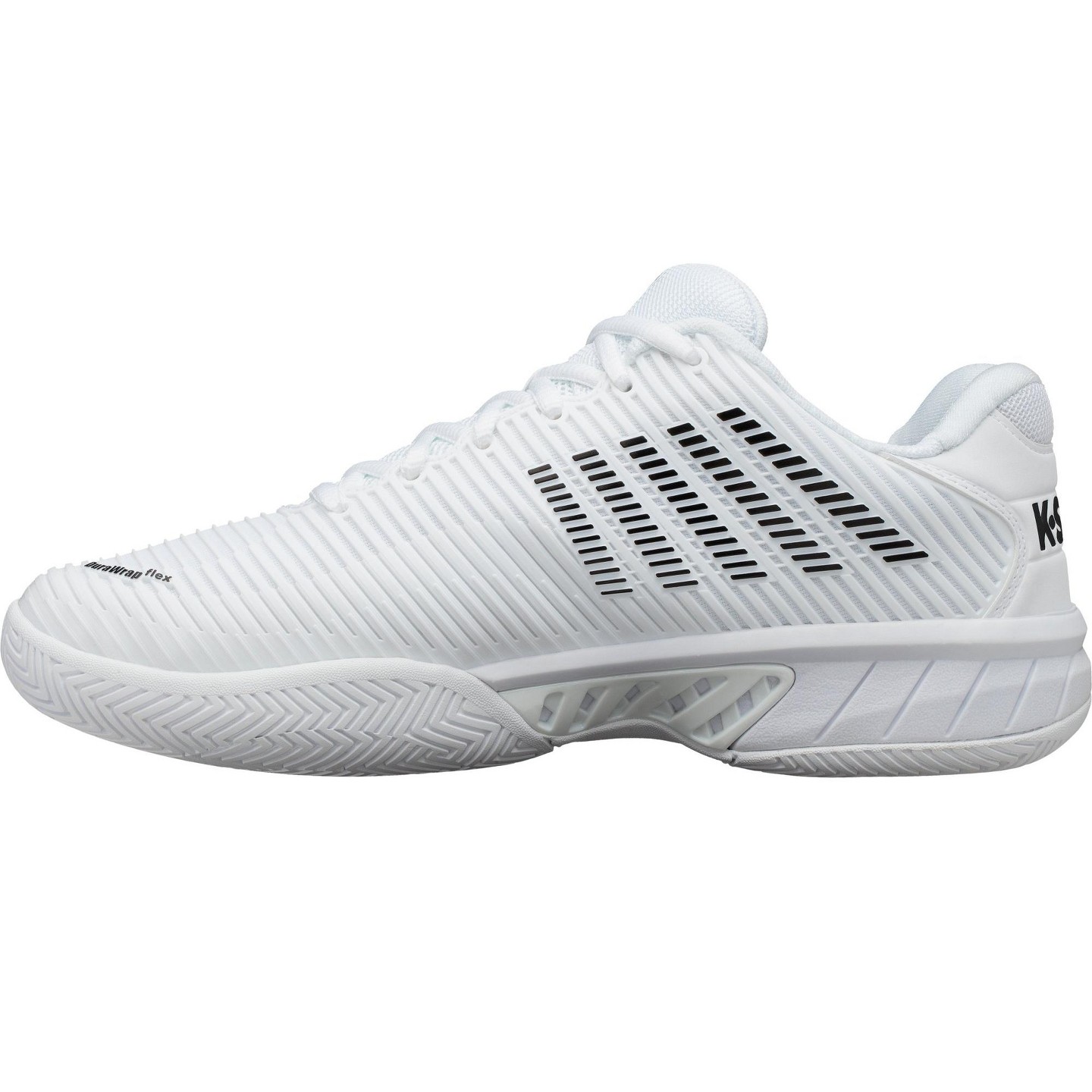 Мужские кроссовки K-Swiss Hypercourt Express 2 Tennis Shoe (White/Black), цвет: Белый — фото 5