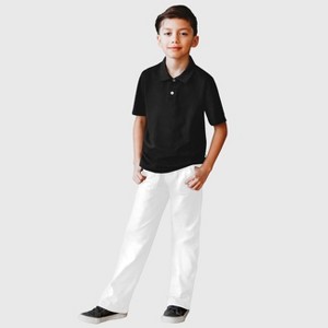 City Threads Boys Soft Cotton 3-Pocket Jersey Pants - UPF 50+ - USA-Made - 1 of 4