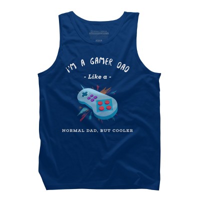 Men's Design By Humans Gamer Dad Like A Normal Dad, But Cooler By KaiHamilton Tank Top