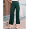 Women's High Waisted Wide Leg Jeans Button Decorated Casual Stretchy Demin Pants with Pockets - 4 of 4